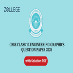 CBSE Class 12 Engineering Graphics Question Paper 2026 with Solution Pdf